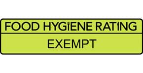 Food hygiene Rating of Exempt