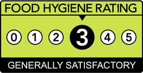Food hygiene Rating of 3